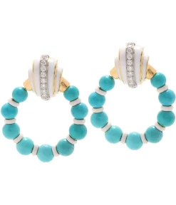 David Webb Earrings*Aion Doorknocker Earrings