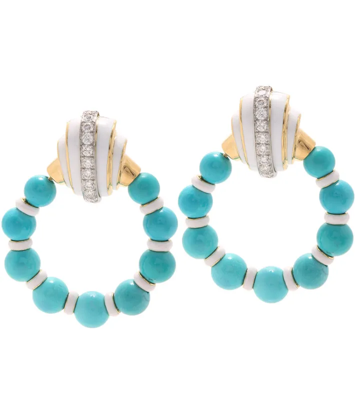 David Webb Earrings*Aion Doorknocker Earrings
