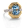 David Webb Rings*Avenue Ring, Aquamarine