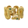 David Webb Bracelets*Aztec Cuff, Emerald
