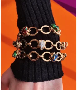 David Webb Bracelets*Baby Frog Link Bracelet