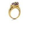 David Webb Rings*Baby Frog Ring, Purple Enamel