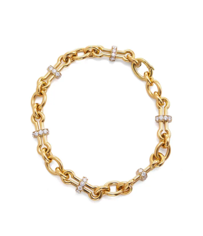 David Webb Bracelets*Barbell Chain Bracelet