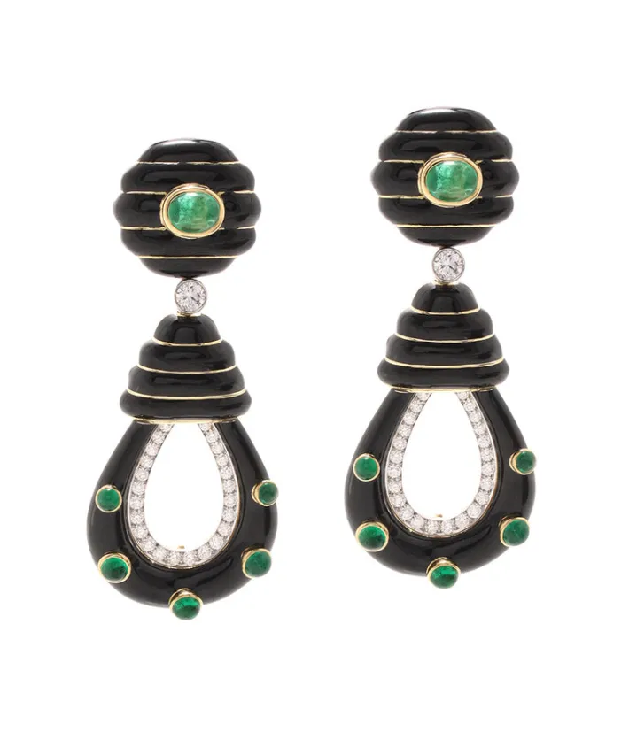 David Webb Earrings*Beehive Earrings