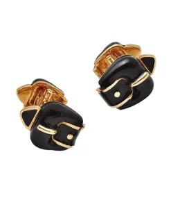 David Webb Cuff Links*Belt Cuff Links