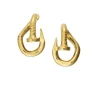 David Webb Earrings*Bent Nail Earrings, Polished 18K Gold