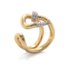David Webb Rings*Bent Nail Ring, Polished