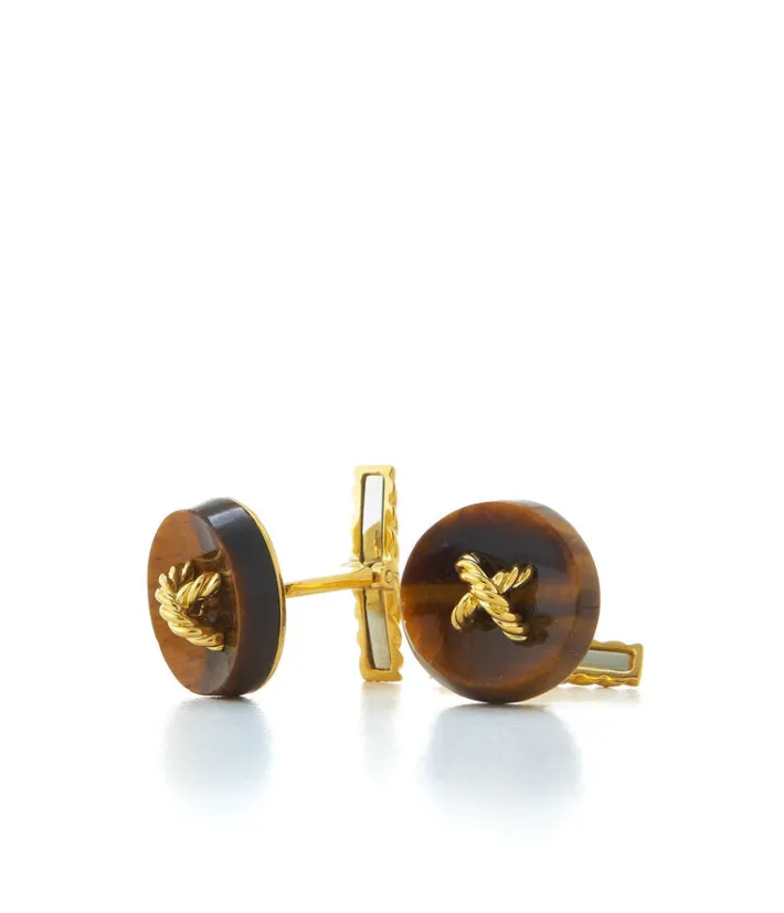 David Webb Cuff Links*Button Cuff Links