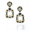 David Webb Earrings*Chevron Pentagon Earrings