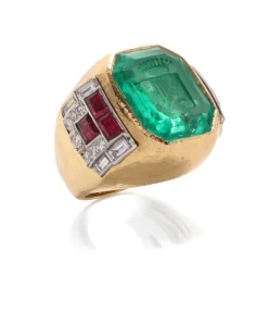 David Webb Rings*Coat of Arms Intaglio Ring