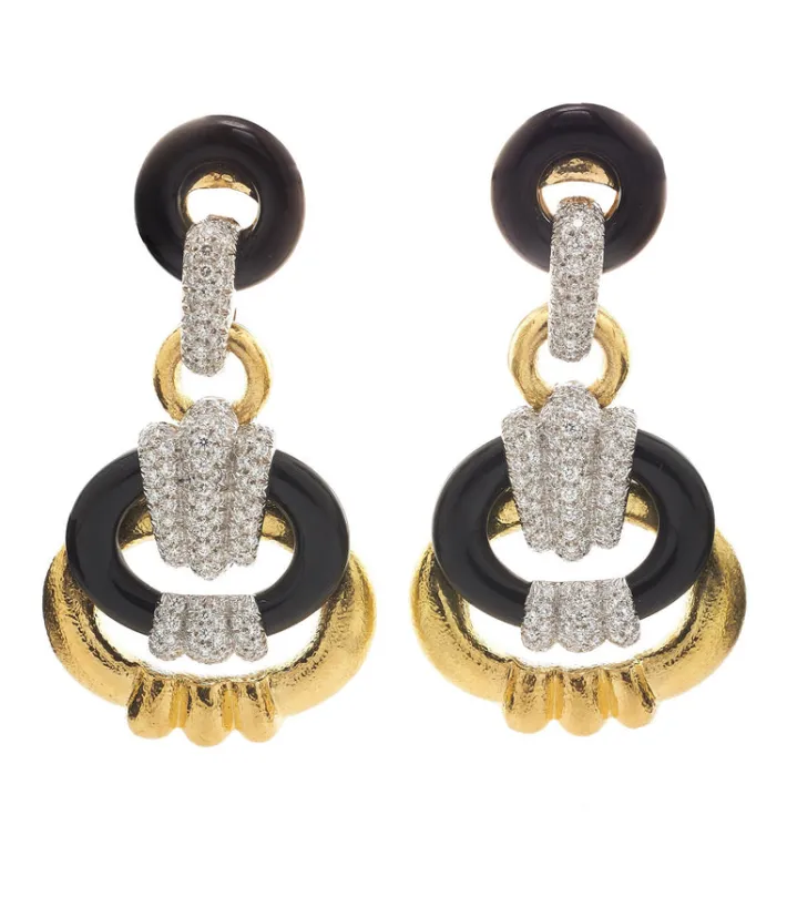 David Webb Earrings*Creole Hoop Earrings