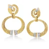 David Webb Earrings*Diamond Hoop Nail Earrings