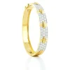 David Webb Bracelets*Diamond Stitch Bangle
