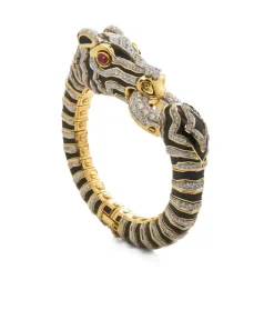 David Webb Bracelets*Diamond Zebra Bracelet