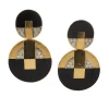 David Webb Earrings*Discus Earrings, Black Onyx