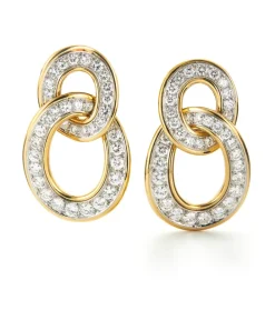 David Webb Earrings*Double Hoop Earrings