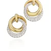 David Webb Earrings*Double Hoop Earrings, Polished Gold