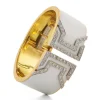 David Webb Bracelets*Electra Cuff, White Enamel
