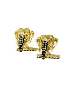 David Webb Cuff Links*Elephant Cuff Links