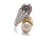 David Webb Rings*Flower Bud Crossover Ring