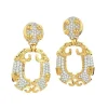 David Webb Earrings*Geometric Lion Earrings