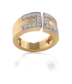 David Webb Rings*Gold Gap Ring