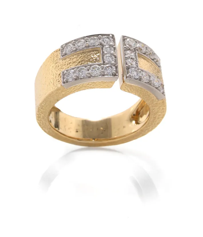 David Webb Rings*Gold Gap Ring