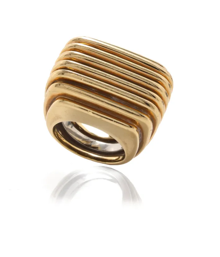 David Webb Rings*Gold Radiator Ring
