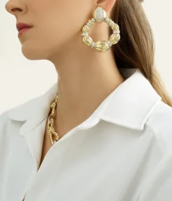 David Webb Earrings*Harvest Hoop Earrings