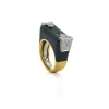 David Webb Rings*Hero Ring, Black Enamel