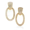 David Webb Earrings*Hollywood Hoop Earrings, Yellow Gold