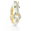 David Webb Bracelets*Horse Bracelet, White Enamel