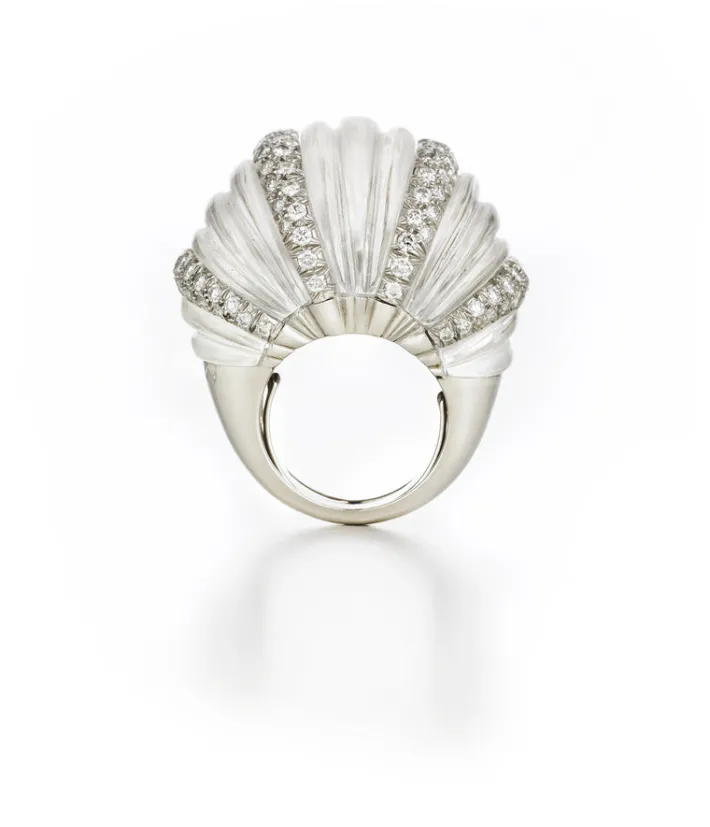 David Webb Rings*Hutton Ring, Rock Crystal