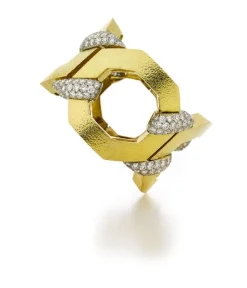 David Webb Bracelets*Juno Bracelet, Hammered Gold