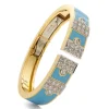 David Webb Bracelets*Lane Bracelet, Light Blue Enamel