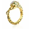 David Webb Bracelets*Leopard Bracelet, Black Enamel