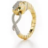 David Webb Bracelets*Leopard Bracelet, White Enamel