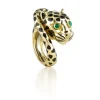 David Webb Rings*Leopard Ring, Wrapped Tail