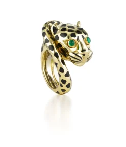 David Webb Rings*Leopard Ring, Wrapped Tail