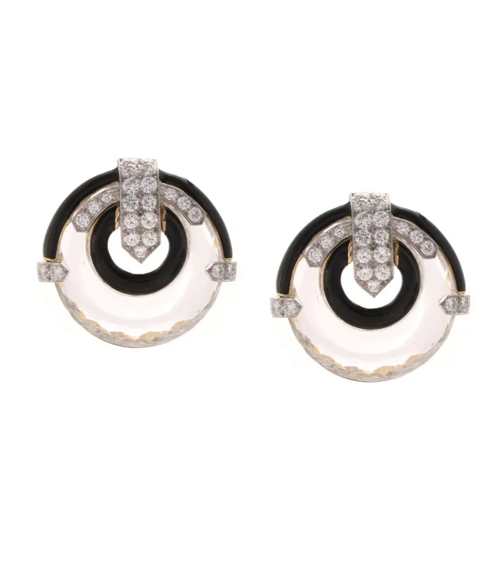 David Webb Earrings*Light Beam Earrings