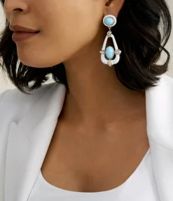 David Webb Earrings*Long Swing Earrings
