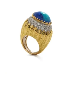 David Webb Rings*Mount Olympus Ring, Azurmalachite