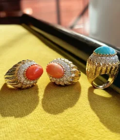 David Webb Rings*Mount Olympus Ring, Coral