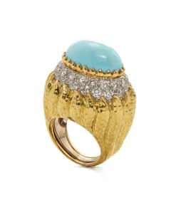 David Webb Rings*Mount Olympus Ring, Turquoise