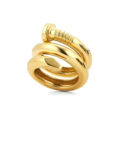 David Webb Rings*Nail Ring, Polished 18K Gold