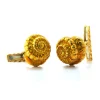 David Webb Cuff Links*Nautilus Shell Cuff Links