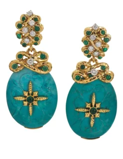 David Webb Earrings*North Star Earrings