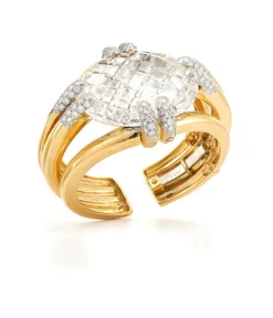 David Webb Bracelets*Notre Dame Cuff, Diamonds