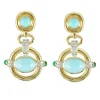 David Webb Earrings*Orbit Earrings, Turquoise