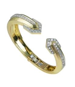 David Webb Bracelets*Park Avenue Arrow Bangle, 18K Hammered Gold